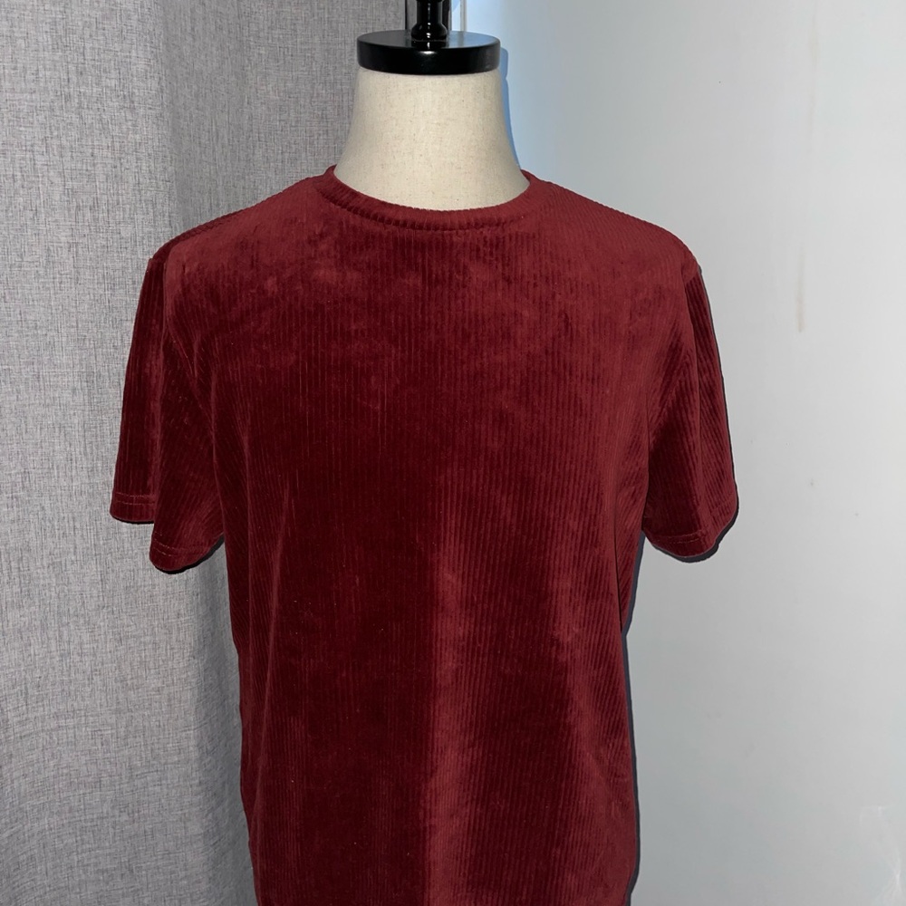 Forever 21 Men's Rich Red Corduroy Tee